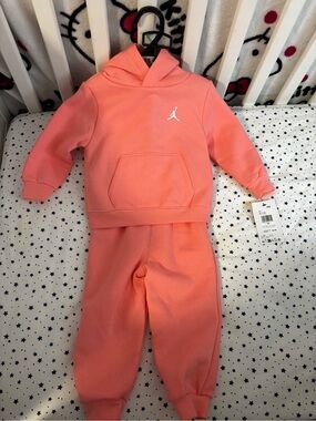 Jordan Toddler Coral Pink Hoodie & Jogger Set